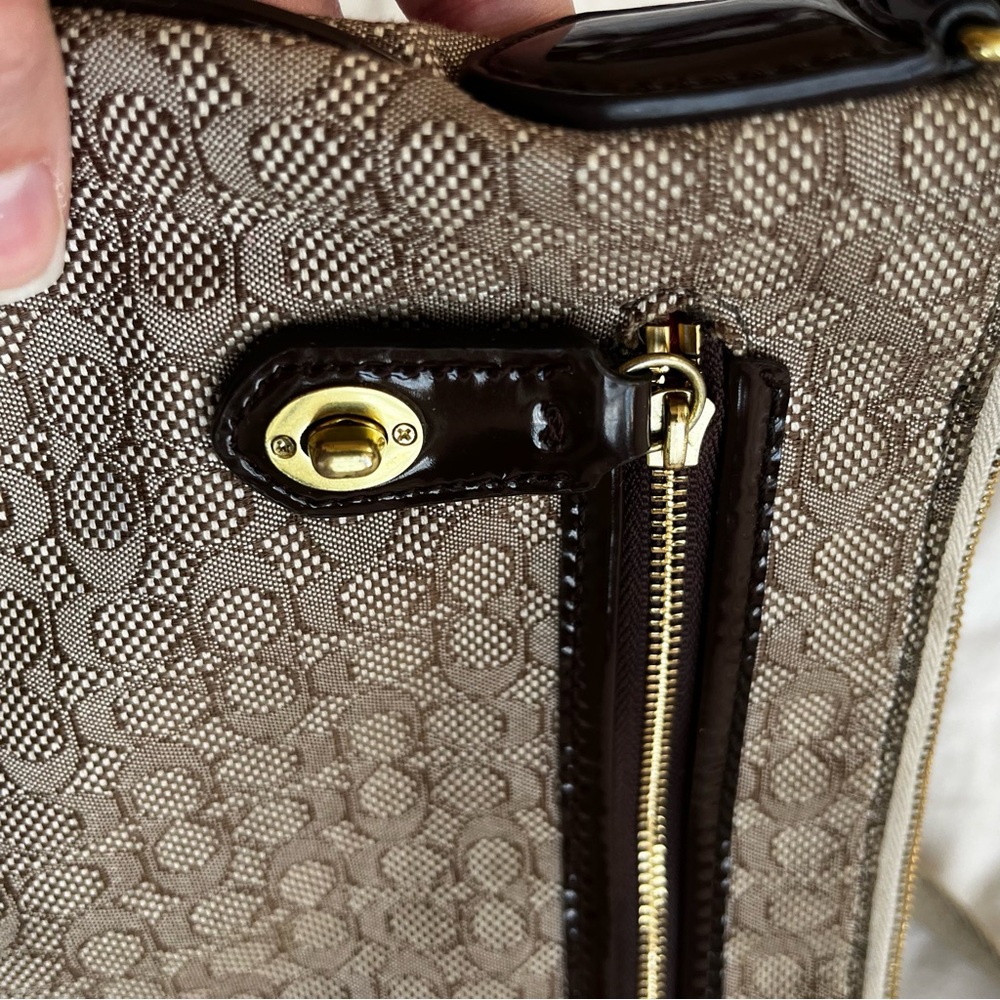 VINTAGE COACH FLAT ZIPPER CROSSBODY BAG - Picture 6 of 9